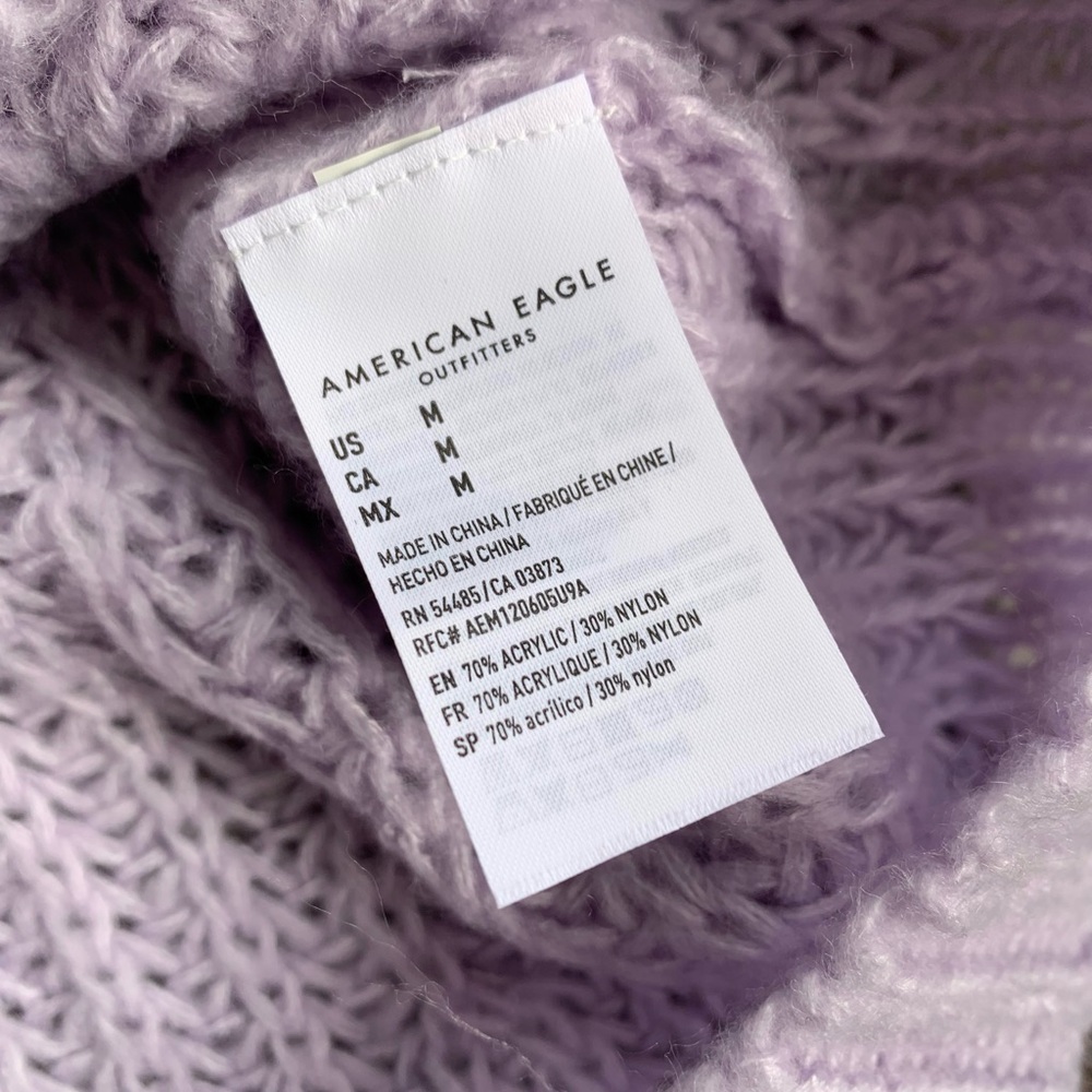 American Eagle Lilac Knit Pullover Sweater - Picture 11 of 12